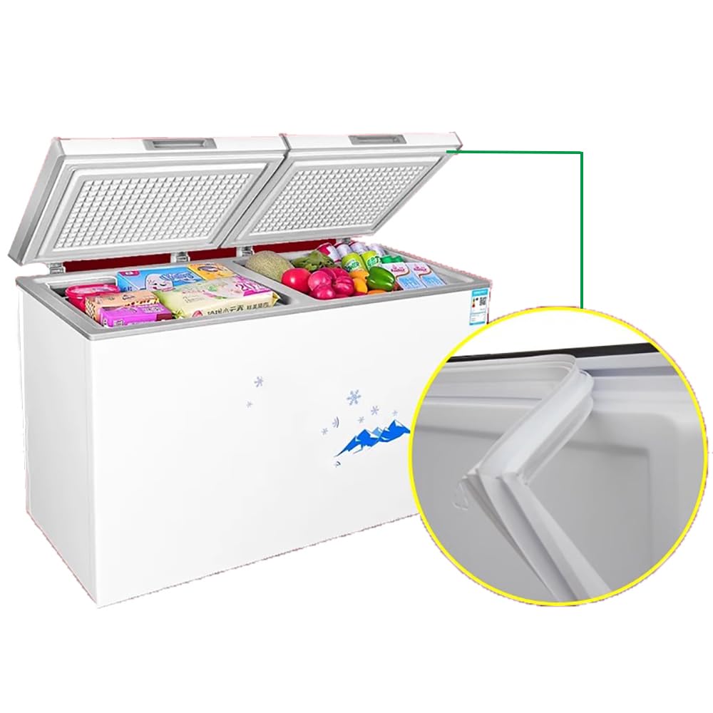 Guarnizione Magnetica Congelatore a Pozzetto,Guarnizione Porta Freezer Orizzontale,Chiusura Ermetica,Installazione Diretta,A