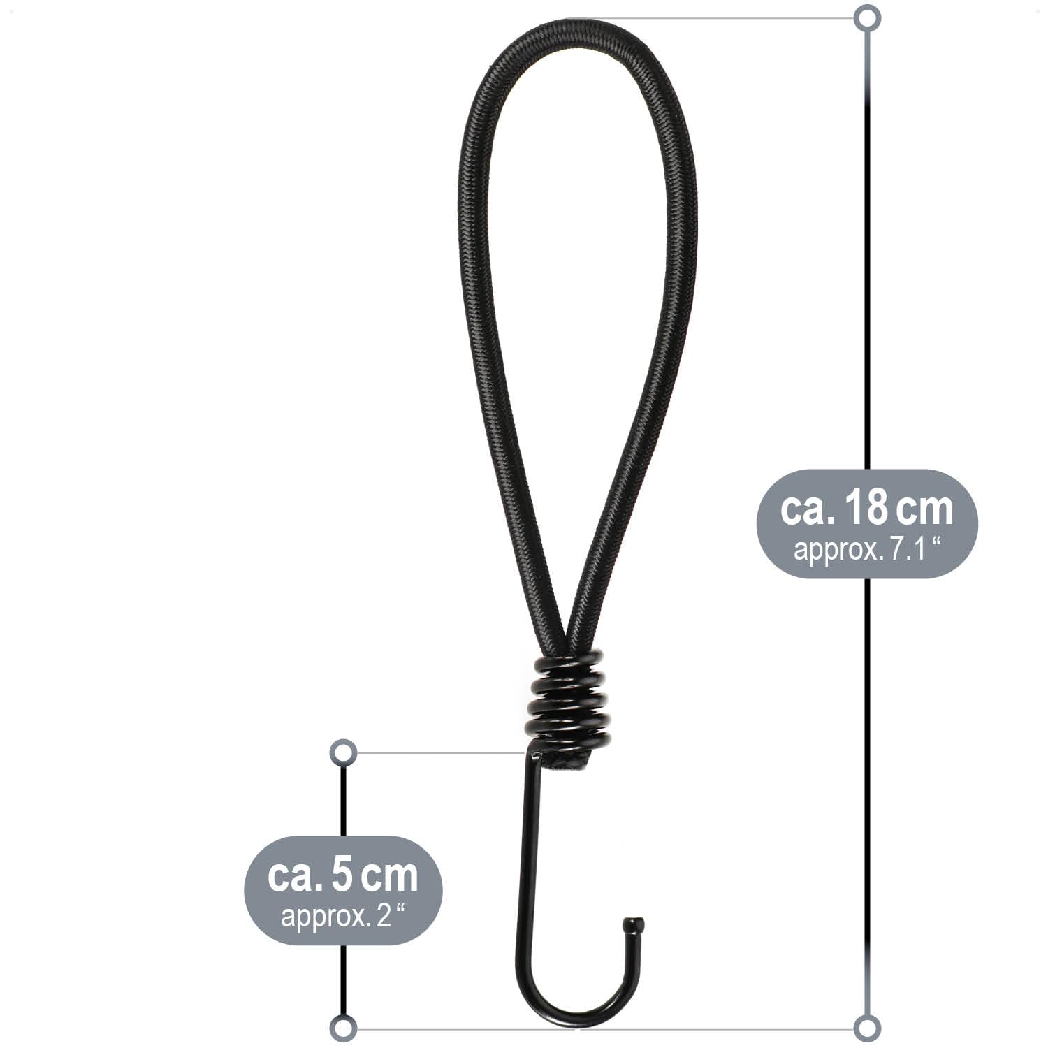 Tendeurs Elastique Avec Crochets 1m, 4pcs Sandow Elastique Reglable, UNOLIGA Sangle Elastique