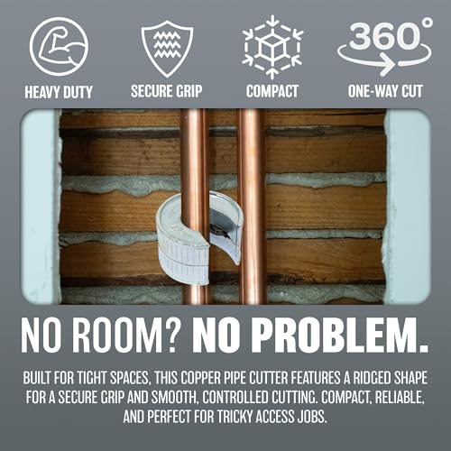 Automatic Pipe Cutter - Pipes Slicer, Copper 15Mm | Adjusting Locking Cutting Slice Tube Plumbing Hand Tool, Household DIY Plumbers Accessory, Strong & Durable 3 Automatic Pipe Cutter - Pipes Slicer, Copper 15Mm | Adjusting Locking Cutting Slice Tube Plumbing Hand Tool, Household DIY Plumbers Accessory, Strong & Durable - Image 3