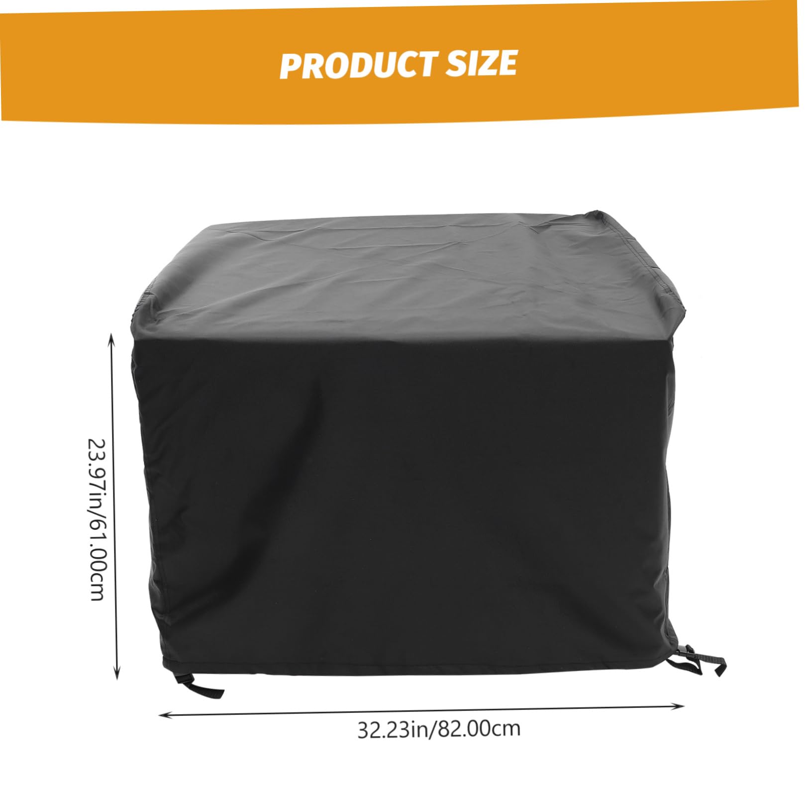Gogogmee Oxford Cloth Bbq Stove Cover Fire Pit Protective Grill Cover for outside 82x82x61cm Lightweight Portable