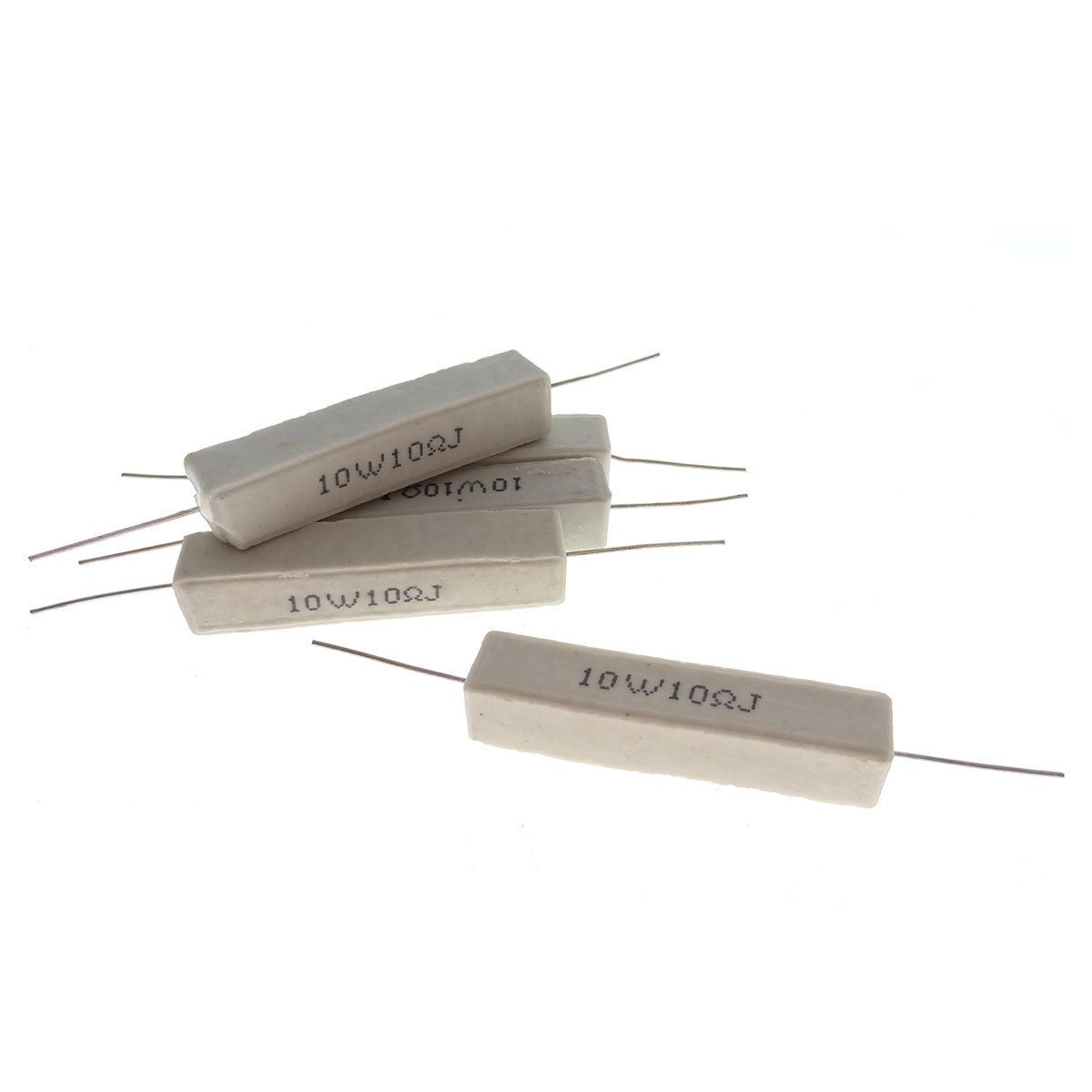 10 Pezzi Resistenze 270 Ohm 5W In Ceramica/Cemento - Resistenza Assiale Per Circuiti