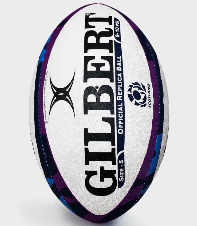 Gilbert- Balon Rugby Réplica de Escocia, Talla 5