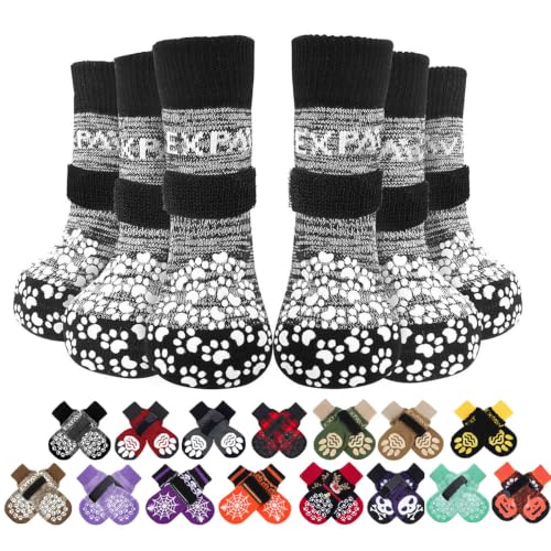 EXPAWLORER 6Pcs Anti-Slip Dog Socks to Prevent Licking...