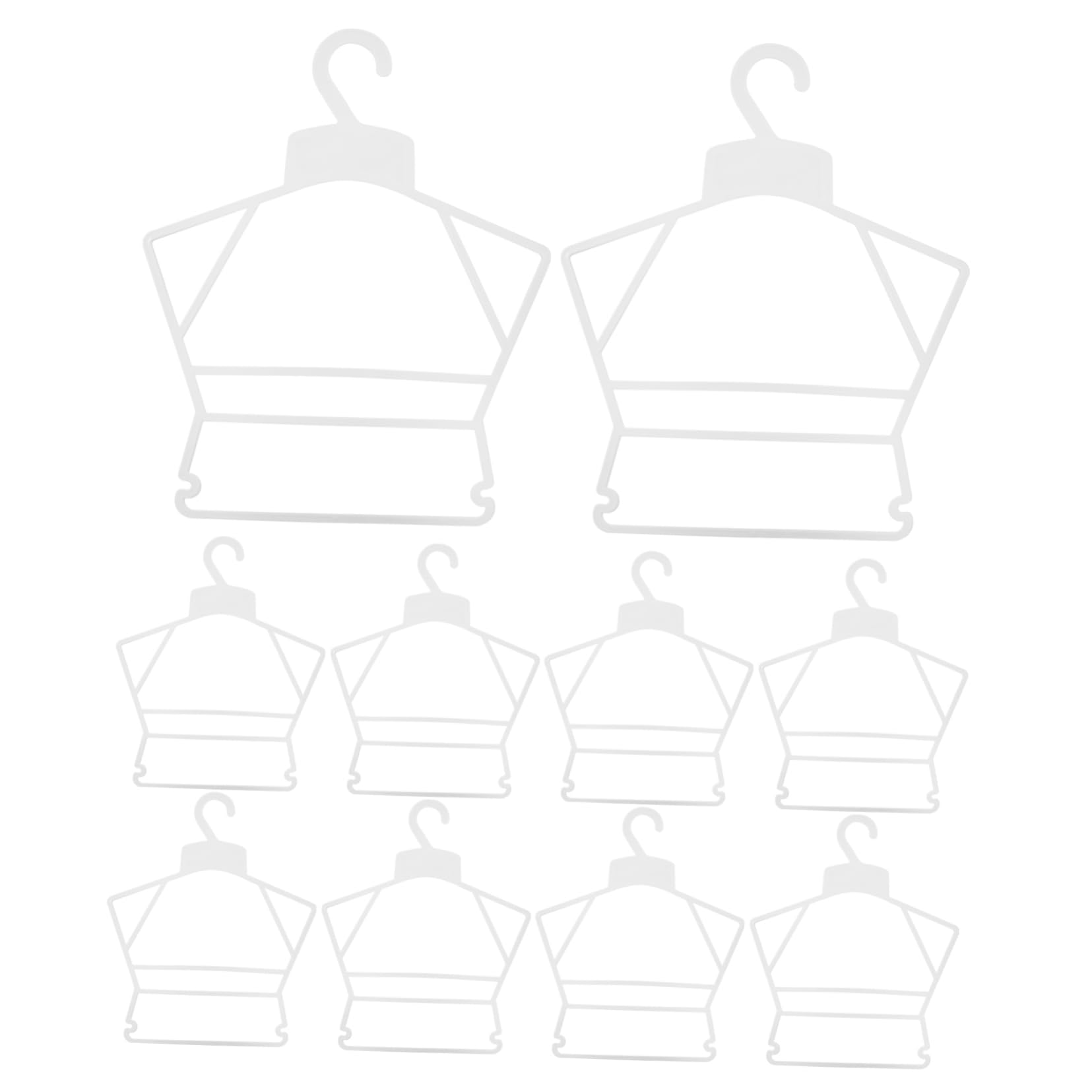 Cabilock Baby Hangers for Closet 10pcs Plastic Hangers Childrens Body Shape Hanger Swimwear Showing Hanger Easy to Use and Store