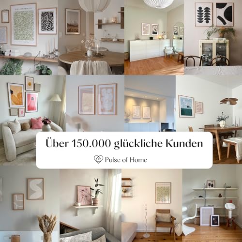 Eiche Bilderrahmen DIN 20x30 cm aus europäischer Eiche Massivholz Dünner Bilderrahmen Eiche Ideal für Poster & Fotos Dekoration für Kinderzimmer & Wohnbereich Langlebige ganze Holzleiste