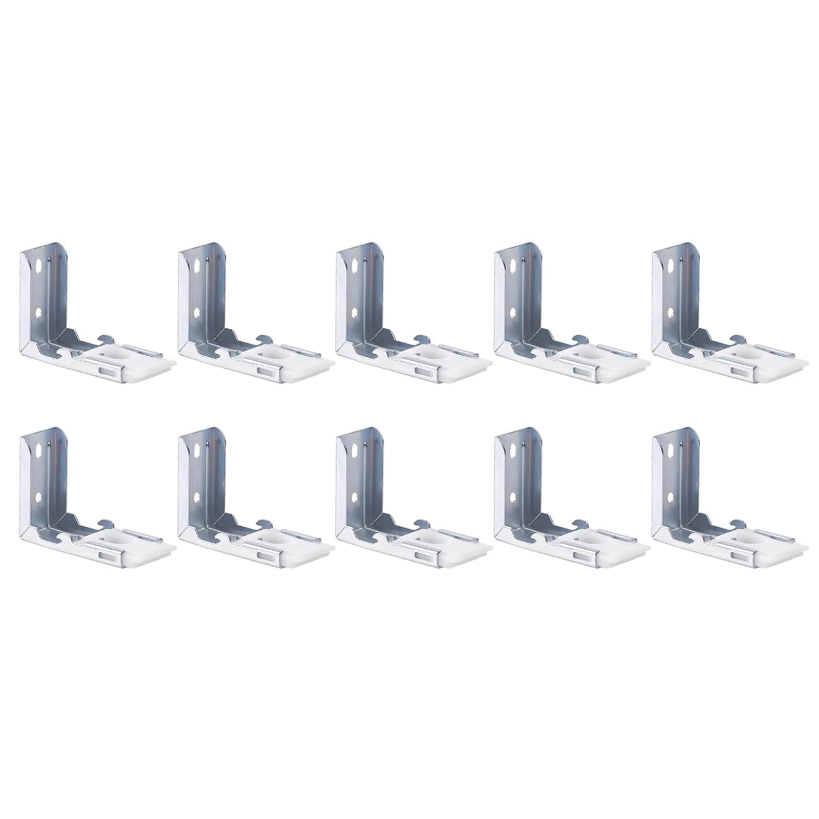 Msioytog 10Pcs Metal Blind Mounting Bracket Set for Interior Exterior Zebras Shade Roller Blinds for (72mm) Zebras Shade Mounting Brackets