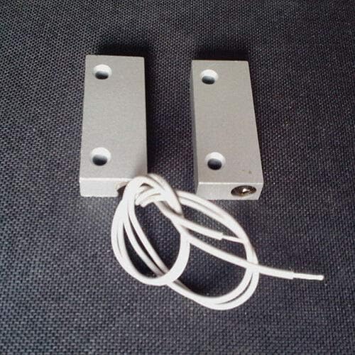 2 PCS Wired NC Aluminum securityreed Magnetic Sensor Door Contacts w/Screws