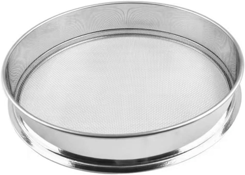 Garden Riddle 7.87 Inch Fine Mesh Soil Sieve Garden Sieve 0.12 Inch Grit for Stone Sand Gardening Tool..