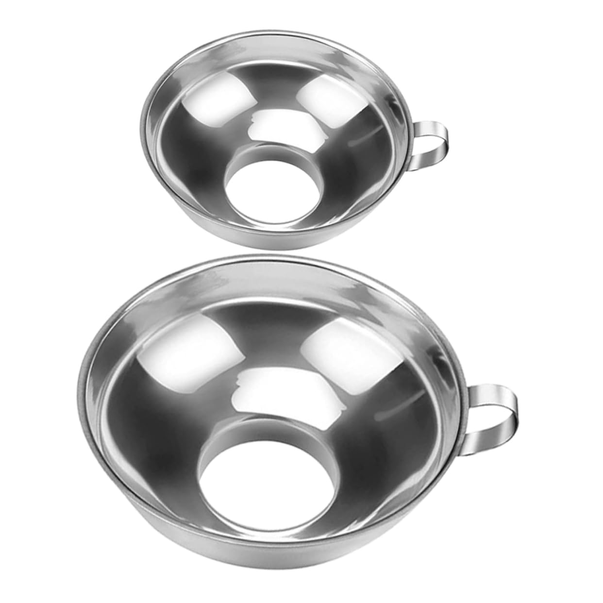 Amosfun 6pezzi Imbuti Inossidabile Per Imbuto Versatile Per Marmellate e Trasferimenti Liquidi Facile Usare e Resistente