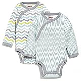 SkipHop Baby Boys' Side-Snap Long Sleeve Bodysuit Set