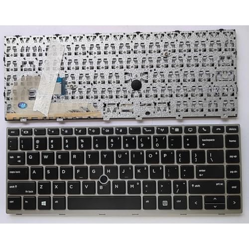 HP EliteBook 840 G5 G6 846 745 G6、ZBook 14u L11307-001 用 US キーボード(Silver)