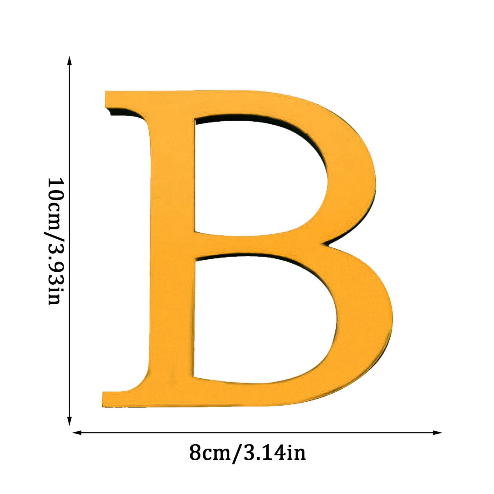 Gemini_mall® 26 Lettres De L'alphabet DIY 3D Acrylique Moderne Miroir Autocollant Art Mural Décoration Maison (R