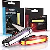 LINE-120 Front or Rear Bike Light USB Rechargeable LED Bicycle Lights Skateboard Longboard Road Mountain Bicycle Flasher Set