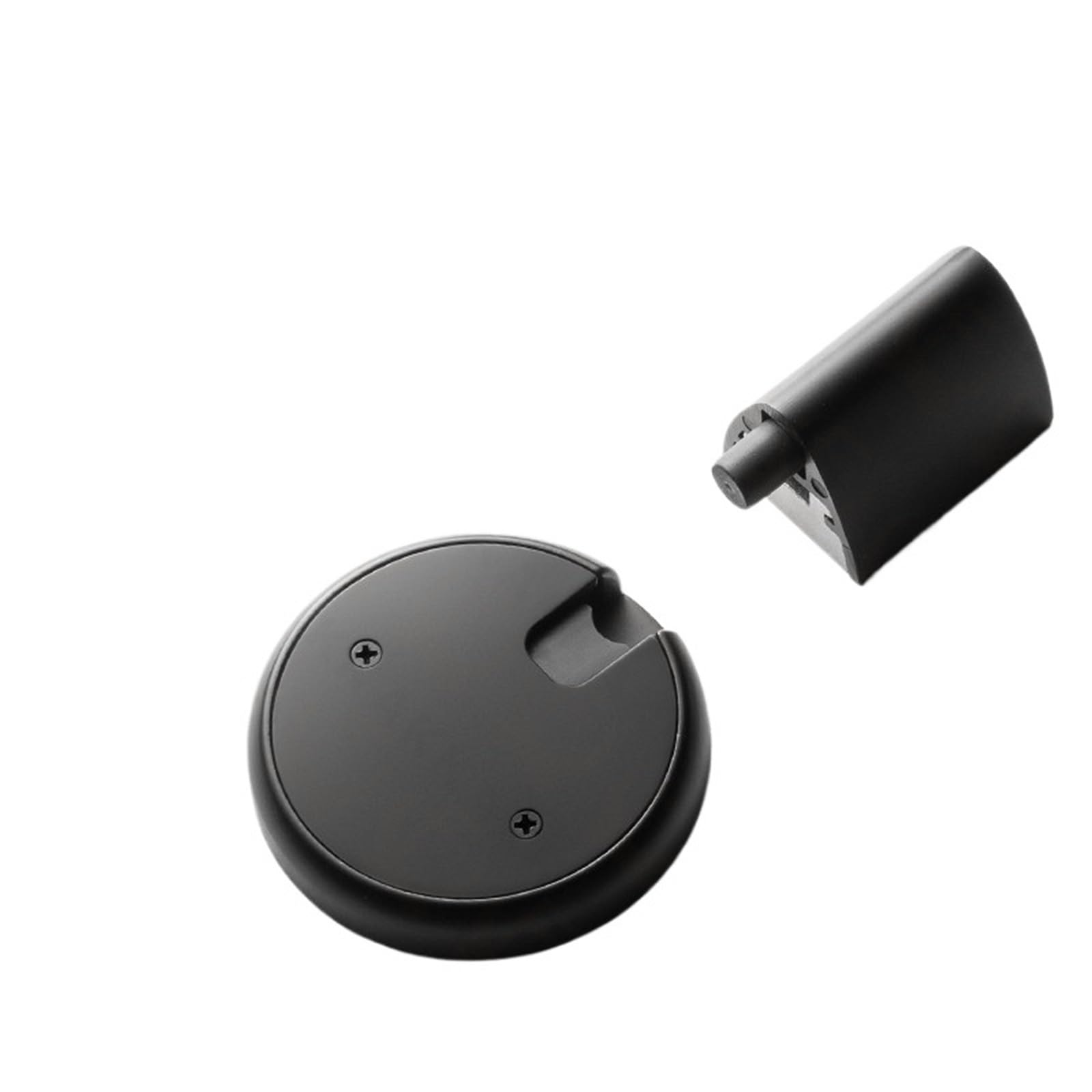 Door Stopper Nail Free Adjustable Mechanical Windproof Door Stop for Wall Protection and Fixed Position(Black)