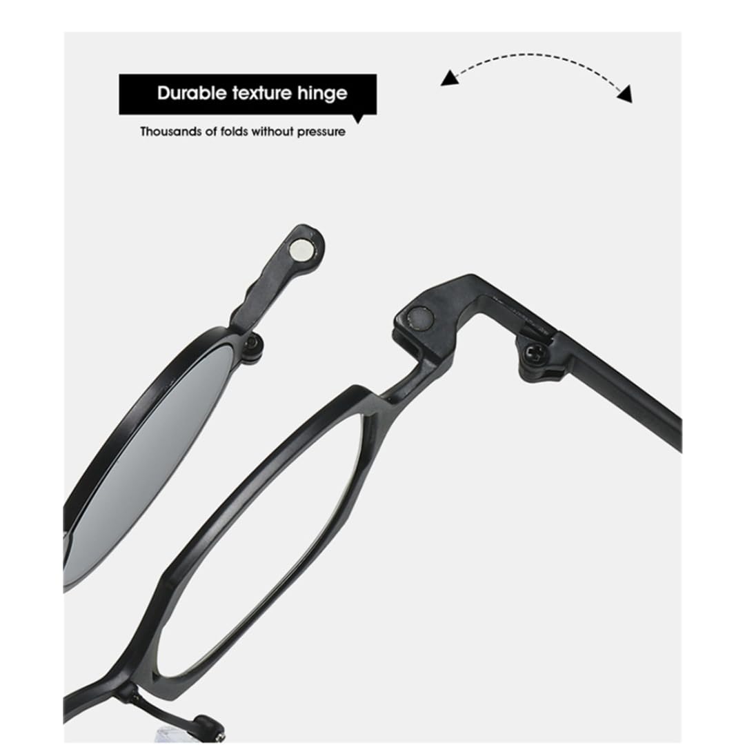 Gafas de sol metálicas con lentes redondas desmontables, estilo espejo, protección UV400.