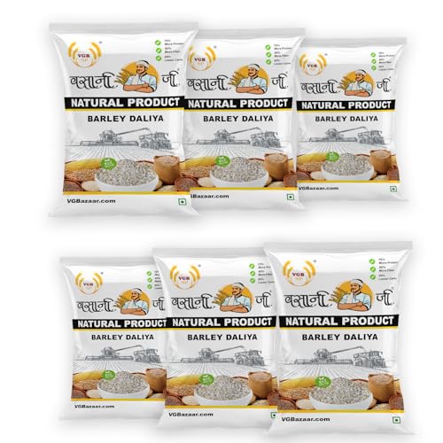 Image of Vasani G Barley Daliya | Hulled Joo Jau Dalia | Jow Lapsi Rava Jola Uppittu Jonna Pindi Korralai Javvarisi Cereal Porridge Broken Grain - 3 kg