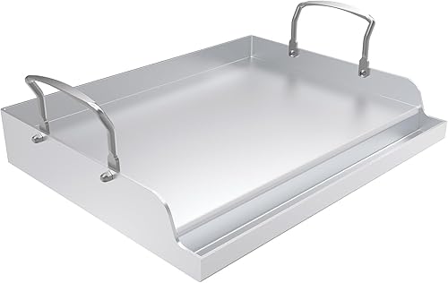 Plancha antiadherente de acero inoxidable para parrilla de gas, parrilla nanocerámica para estufa de gas de 17 x 13 pulgadas, sartén de cocina plana