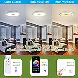 ASALL Smart Waterproof LED Ceiling Light Fixture thumbnail 5
