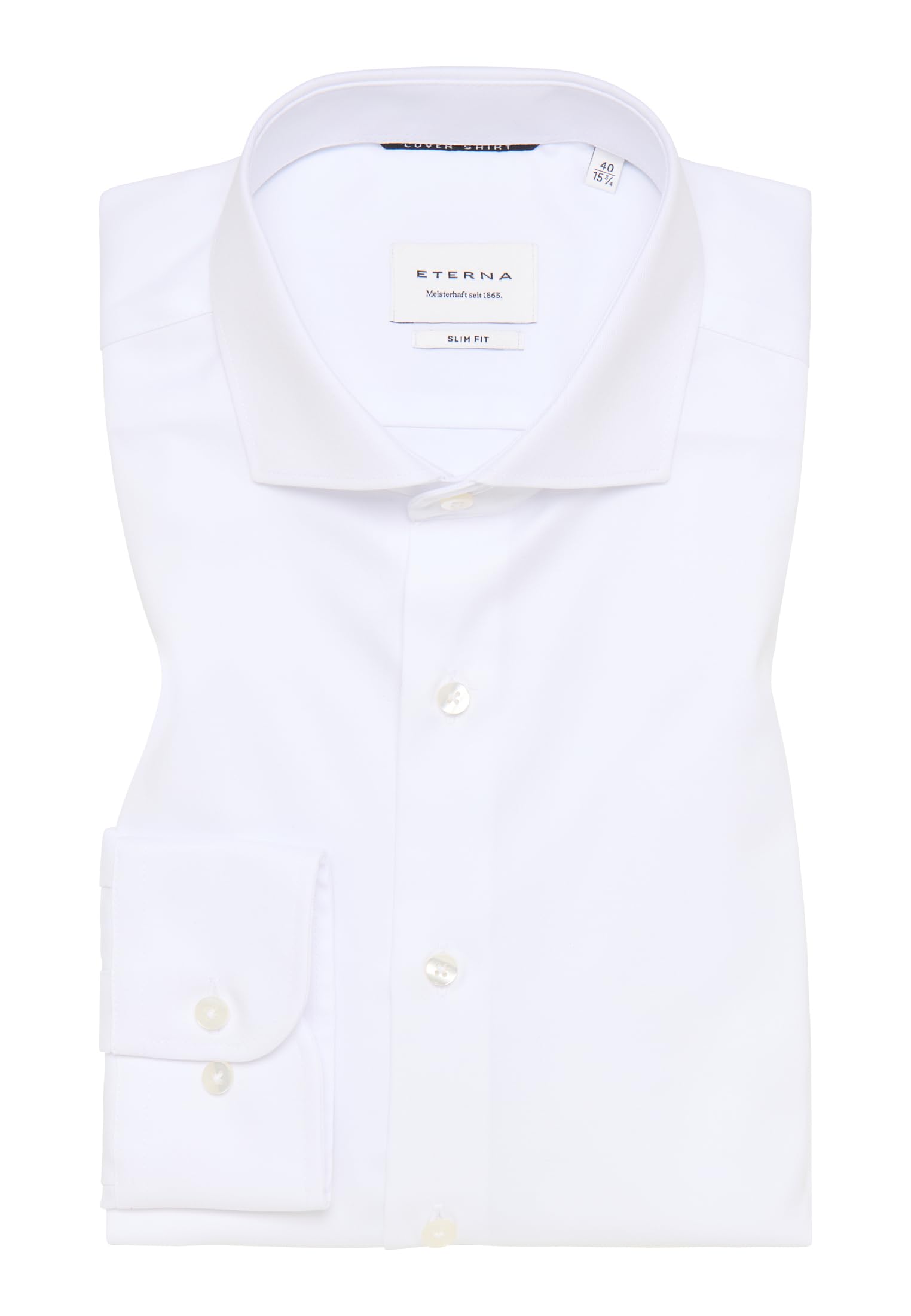 ETERNA Male Cover Shirt unifarben Slim FIT