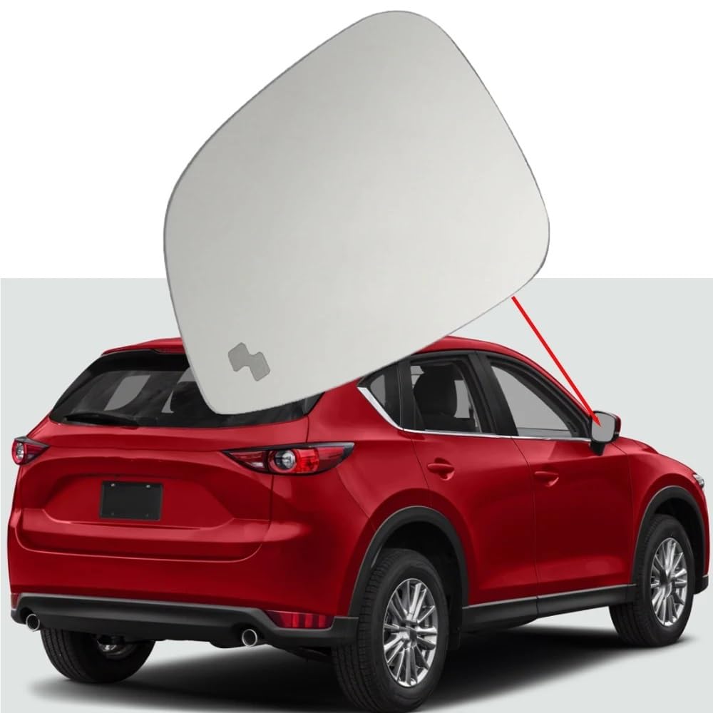 specchietto laterale Per Mazda Per CX-5 2017-2023 Lato Riscaldato | Vetro specchio Specchietto retrovisore Con Angolo cieco TK71-69-1G1(Right)