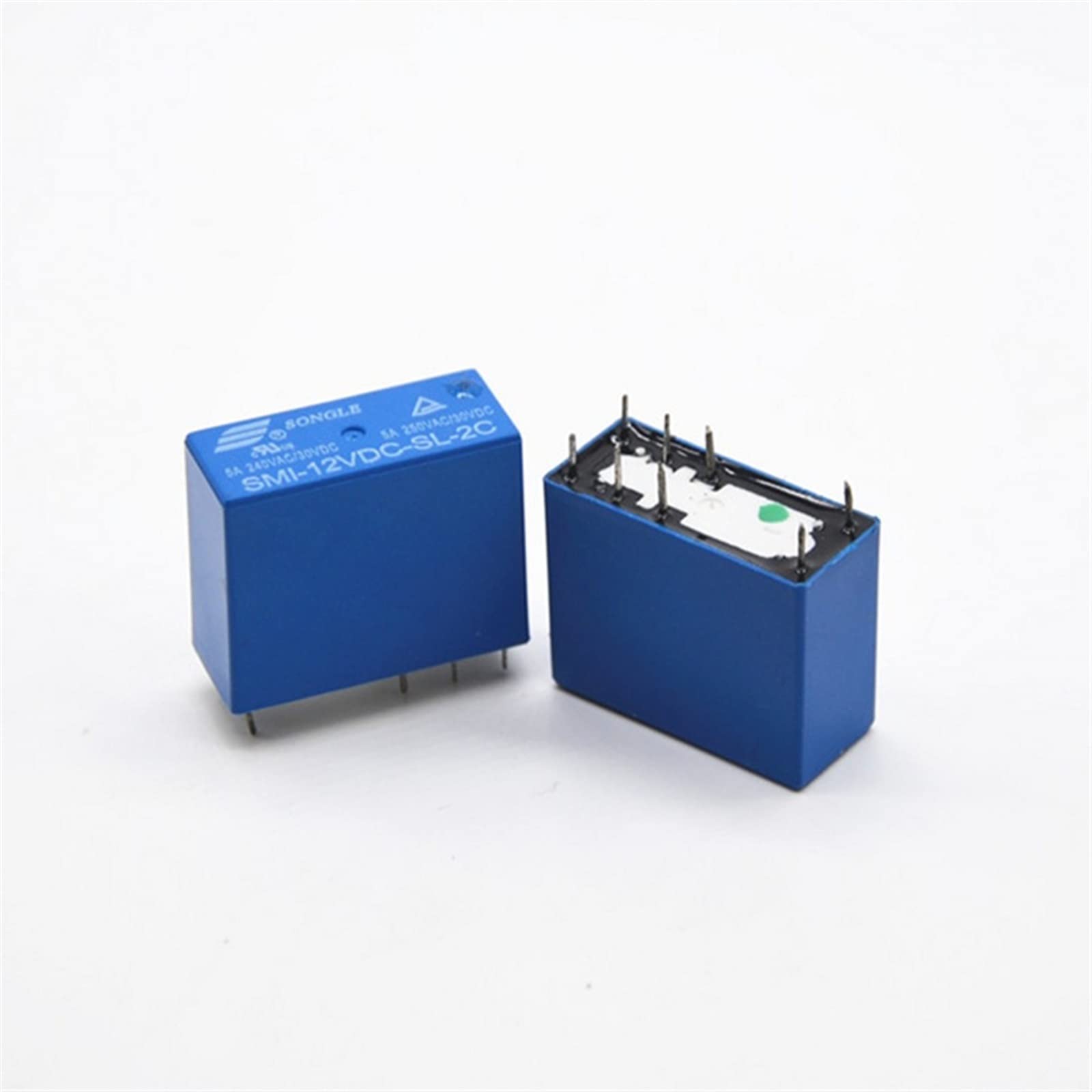 Piezas electrónicas 2 uds SMI-05VDC-SL-2C SMI-12VDC-SL-2C SMI-24VDC-SL-2C 8pin 5A 250VAC/30VDC 5VDC 12VDC 24VDC relé de potencia nuevo Piezas de recambio (Size : 12V)