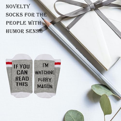 2 Pairs TV Series Socks TV Show Gifts Prosecutor Gift Please Do Not Disturb I’M Watching Socks4