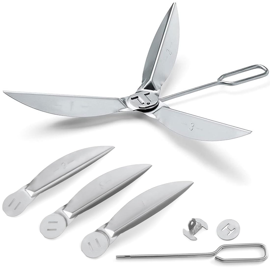 FiTspi 22-1/2 Inch One-Touch Cleaning System Kit for Weber Kettle Grill 22" 90992 3618 7443
