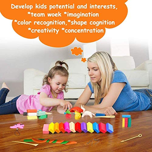 YIQI Polymer Clay - Polymer Ton 24 Farben Clay Ofen backen Lehm Figur DIY Basteln & Modellierung Lehm Kinder (Bunte)