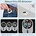 ALLmeter Portable CO Detector with LCD Screen, Rechargeable Carbon Monoxide Monitor for Home, RV & Camping – Real-Time CO Detection, Adjustable Brightness & Sound Alerts, 0-1000 ppm, Compact & Travel-