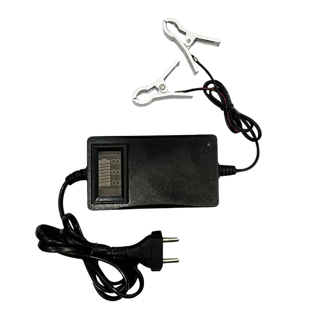 Callsa 12v Display Percentage Battery Charger for, Bike, Electric Vehicle Battery Charger 7ah SMPS Battery Charger with Battery Clip, Auto Cut Charger, 12v 2amp Battery Charger (Black) (B0D9PKW7BV) Amazon Price History, Amazon Price Tracker