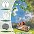 VIHSIPR Hanging Bird Feeder for Outdoors – 12 x 8 in Rectangular Platform Bird Feeder, Metal Mesh Seed Tray for Wild Birds, Black