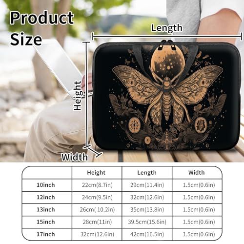 Funda con asa para laptop 17 pulgadas, diseño Floral miniatura 4