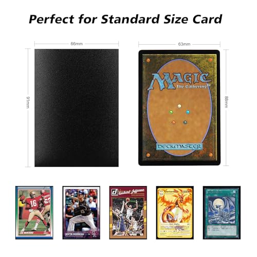 Katomula MS-01 Black Mtg Card Sleeves 300Ct, Matte Textured Back Card Sleeves Deck Card Protectors, Standard Size Card Sleeves For Magic The Gathering thumb #5