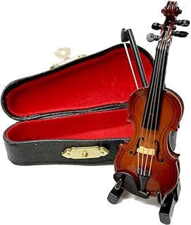 2026 New Playable Tiny Violin Figurine with Sound, Worlds Smallest Playable Tiny Sad Violin Figurine, Dollhouse Accessory Or Keychain Charm for Unique Dumb Gag Gift (3.15"x1.18"x0.59")