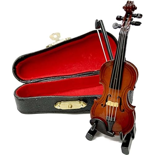 2026 New Playable Tiny Violin Figurine, Worlds Smallest Playable Tiny Sad Violin Figurine, Dollhouse Accessory Or Keychain Charm for Unique Dumb Gag Gift (3.15"x1.18"x0.59")