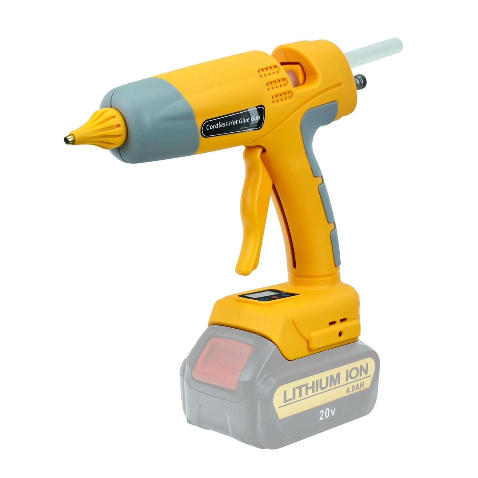 100W Cordless Electric Hot Glue Gun use 11mm Sticks Melt Welding Repair DIY Tool (No Battery)