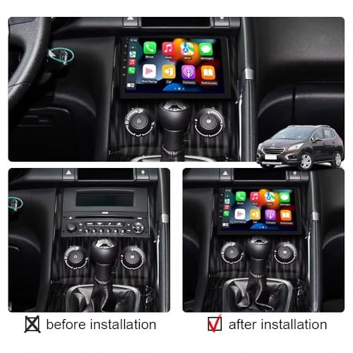 Pantalla de coche de 8 núcleos y 8G+256G para Toyota Corolla Auris 2
