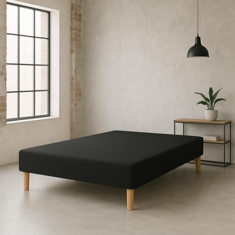 by sommiflex SOMMIER TAPISSIER Noir 140x200 cm | Fabrication FRANÇAISE ARTISA