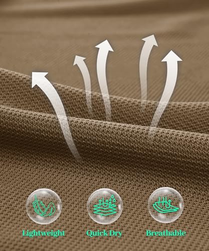 Image of MAGNIVIT Men's Polo Shirts Long Sleeve Quick Dry Performance Shirt Military Tactical Army Combat Polo Shirts
