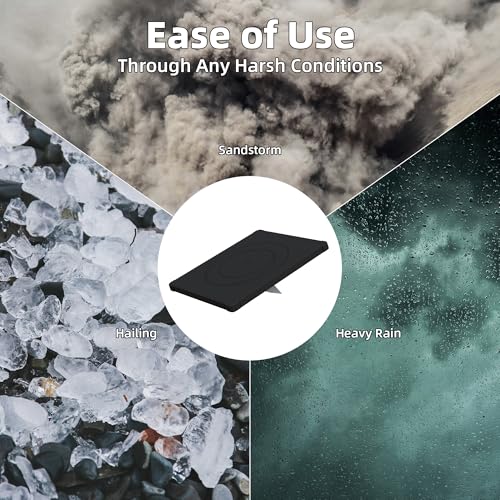Image of Starlink Mini Cover, Starlink Mini Protective Cover Liquid Silicone Sleeve Accessories for Camping Outdoor Protector from Scratching Hailstone Black