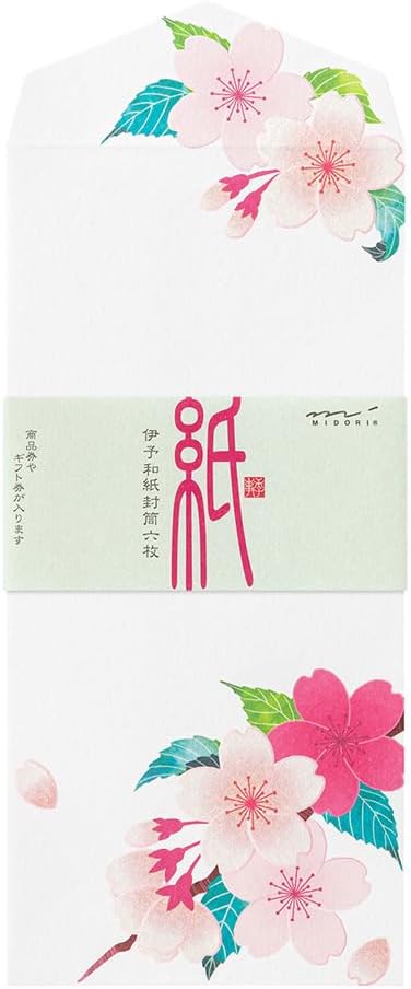 Midori Envelope Spring Letter Silk Cherry Blossom Pattern 81022006