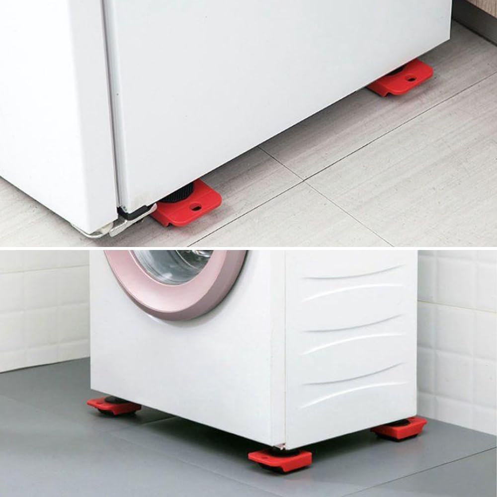 Kit di trasloco con sollevatore per mobili, leva regolabile in altezza, cursori e 4 ruote girevoli, strumento resistente per spostare facilmente divani e mobili, set completo