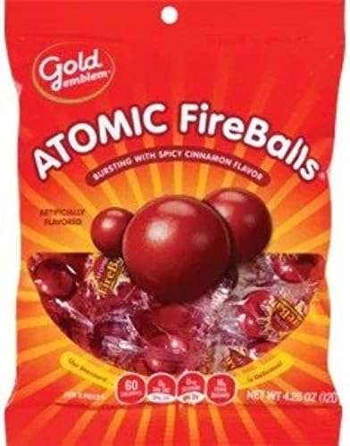 Gold Emblem Atomic Fire Balls Bursting with Spicy Cinnamon Flavor