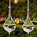 Produktbild Bluelover Hängende Wasser Tropfen Form Glas Blume Vase Home Party Dekoration