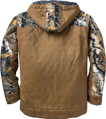 Image of Legendary Whitetails Mens Winter Coat Quilted Canvas Water Repellent Insulated Workwear Jacket