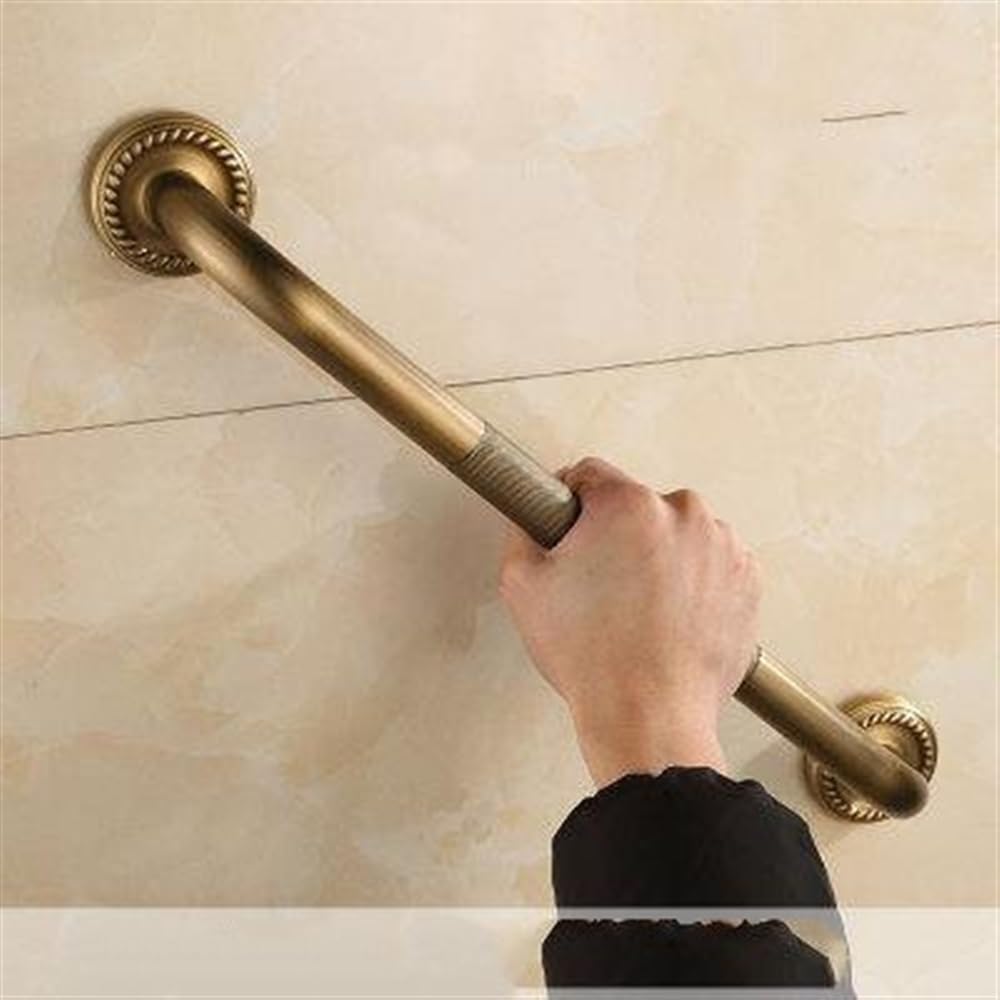 Wdsopk 52Cm Housewares 30/35/50/ Antique Brass Bathroom Bathtub Toilet Handrail Shower Safety Support Handle Towel Rack Grab Rail（52Cm）