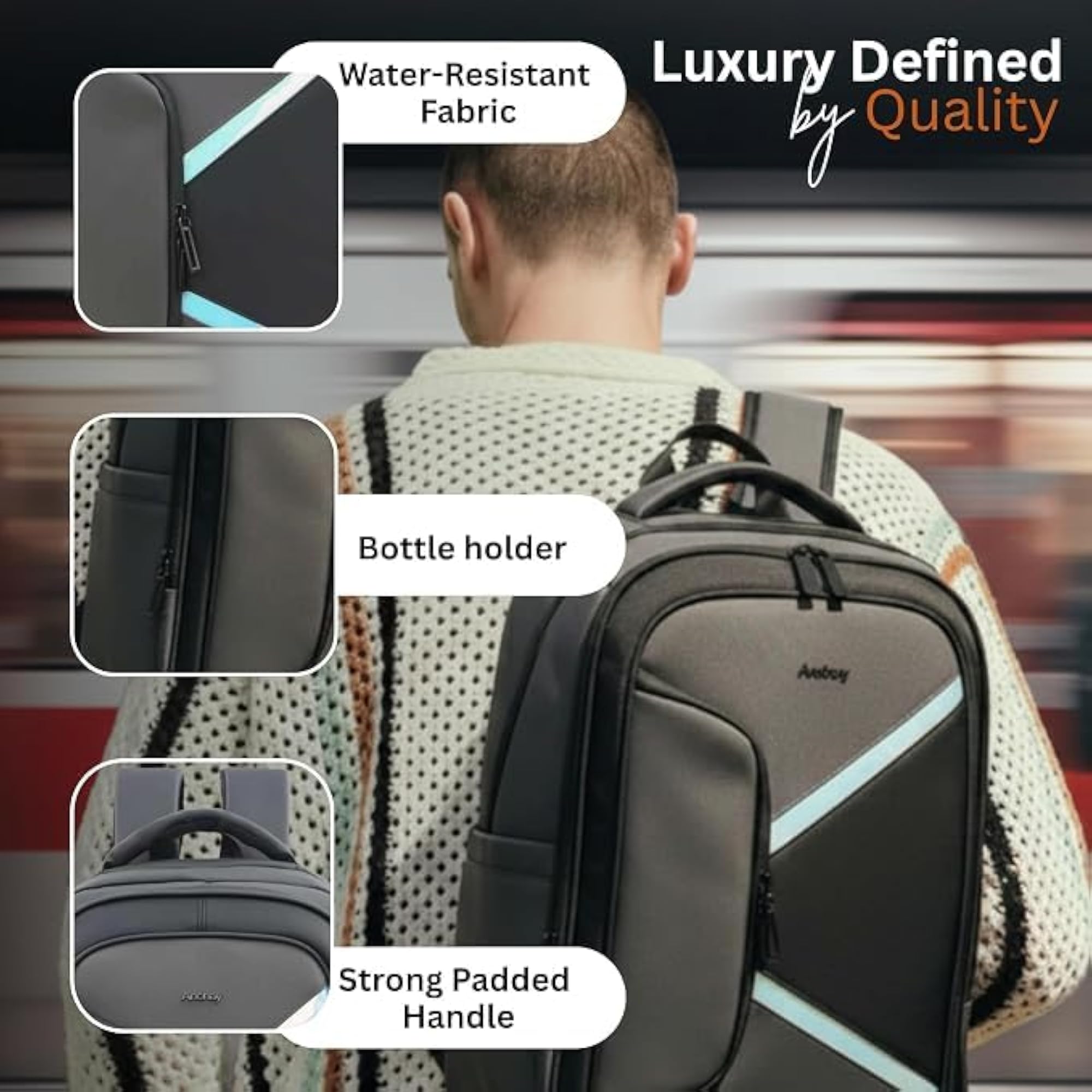 Urban Pro Waterproof 30L Backpack for Daily Use, Unisex