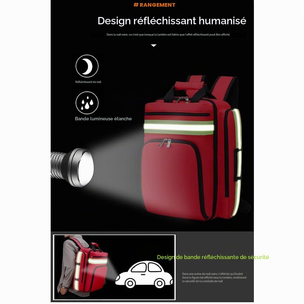 Sac De Premiers Secours Vide Urgence Responder Trauma Bag Trousse De Premiers Soins Sac Grand Sac À Dos Médical pour Voyage Camping Cyclisme Survie en Plein Air Premiers Secours