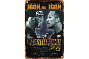 WrestleMania X-8 Tin Sign: A PIECE OF WRESTLING HISTORY