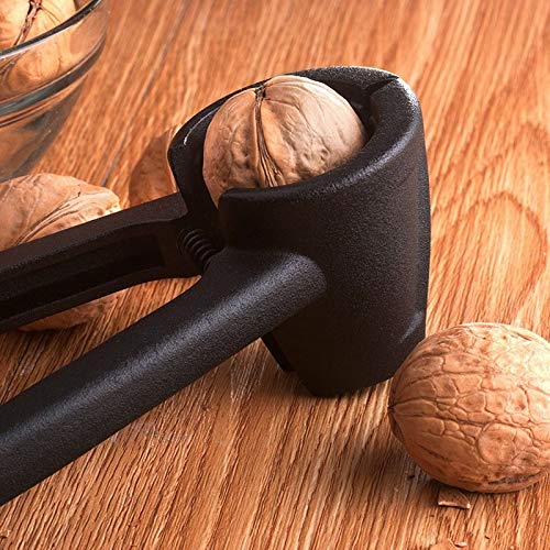 JINGYAN Casse-Noisette Cuisine Casse-Noisette Clip en Acier Inoxydable Creative Rapide Cracker Walnuts décortiqueur de Noix Ouvert Fruits Shell Outils de Cuisine Pratique. (Noir)